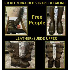 Free People Forest Billie Bucket Boots Size 9 NEW with BOX